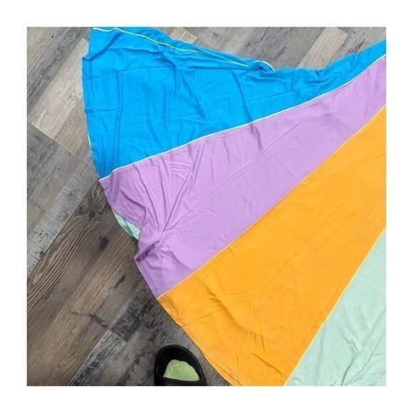 Farm Rio Color Blocking Sleeveless Maxi Dress - Size Medium - Picture 6 of 8